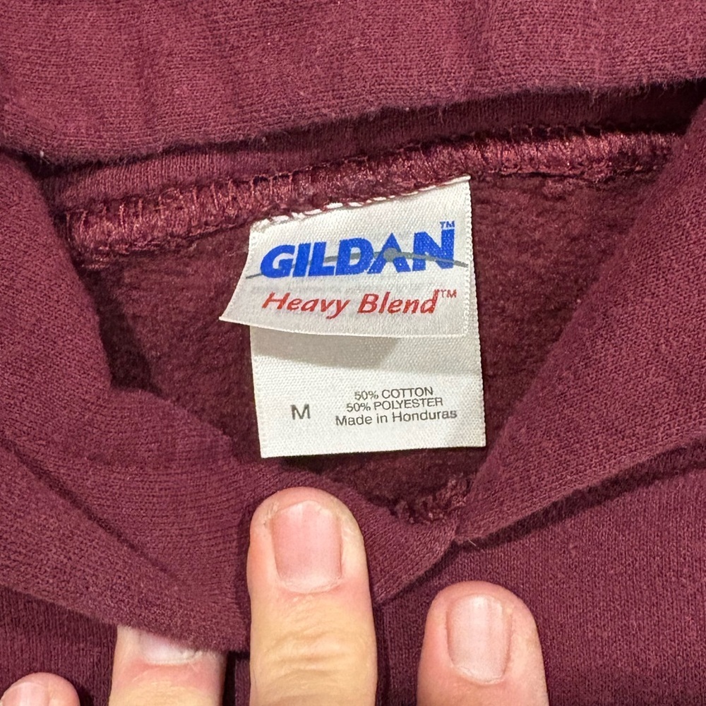 Glidan Maroon Red White Lettering HARVARD Sweater Women’s Size Medium - Picture 3 of 5